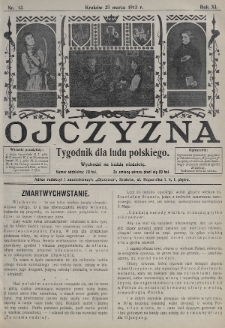 Ojczyzna : tygodnik dla ludu polskiego. 1913, nr 12