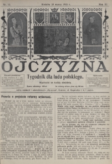 Ojczyzna : tygodnik dla ludu polskiego. 1913, nr 13