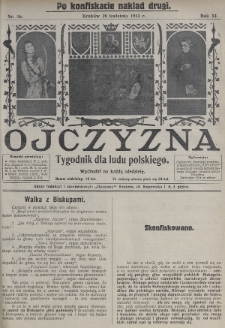 Ojczyzna : tygodnik dla ludu polskiego. 1913, nr 16 (po konfiskacie nakład drugi)