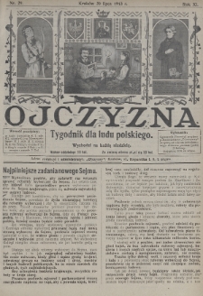 Ojczyzna : tygodnik dla ludu polskiego. 1913, nr 29