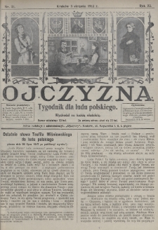 Ojczyzna : tygodnik dla ludu polskiego. 1913, nr 31
