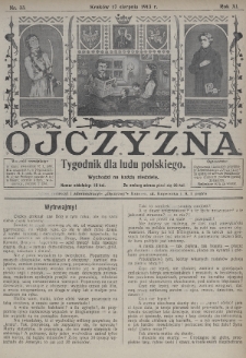 Ojczyzna : tygodnik dla ludu polskiego. 1913, nr 33