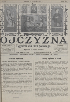 Ojczyzna : tygodnik dla ludu polskiego. 1913, nr 36