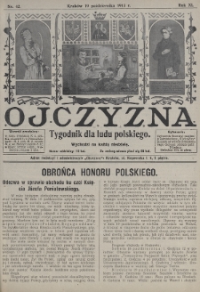 Ojczyzna : tygodnik dla ludu polskiego. 1913, nr 42