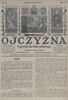 Ojczyzna : tygodnik dla ludu polskiego. 1913, nr 44