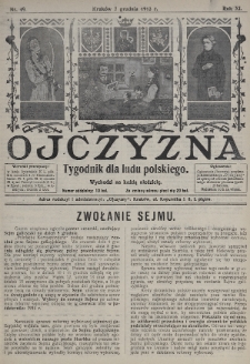 Ojczyzna : tygodnik dla ludu polskiego. 1913, nr 49