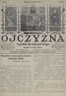 Ojczyzna : tygodnik dla ludu polskiego. 1913, nr 52