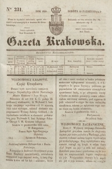 Gazeta Krakowska. 1835, nr 231