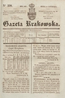 Gazeta Krakowska. 1835, nr 258