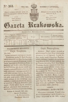 Gazeta Krakowska. 1835, nr 263