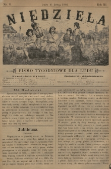 Niedziela : pismo tygodniowe dla ludu. 1886, nr 8