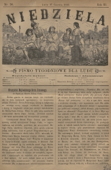 Niedziela : pismo tygodniowe dla ludu. 1886, nr 26