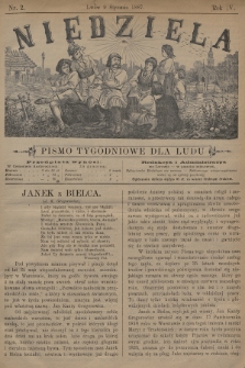 Niedziela : pismo tygodniowe dla ludu. 1887, nr 2