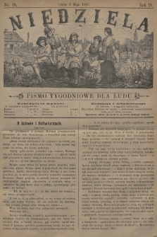 Niedziela : pismo tygodniowe dla ludu. 1887, nr 19