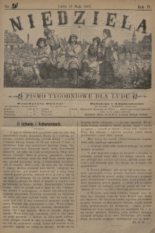 Niedziela : pismo tygodniowe dla ludu. 1887, nr 20