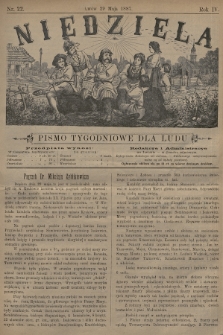 Niedziela : pismo tygodniowe dla ludu. 1887, nr 22