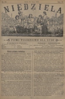 Niedziela : pismo tygodniowe dla ludu. 1887, nr 30