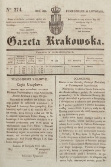 Gazeta Krakowska. 1835, nr 274