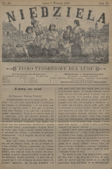 Niedziela : pismo tygodniowe dla ludu. 1887, nr 36