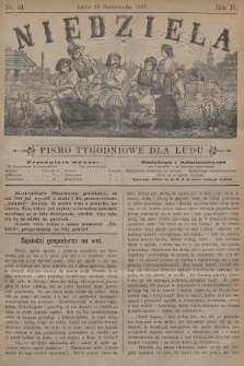 Niedziela : pismo tygodniowe dla ludu. 1887, nr 43