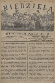 Niedziela : pismo tygodniowe dla ludu. 1887, nr 45