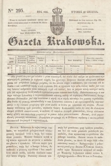 Gazeta Krakowska. 1835, nr 295