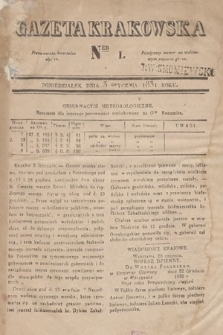 Gazeta Krakowska. 1831, nr 1