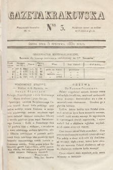 Gazeta Krakowska. 1831, nr 3