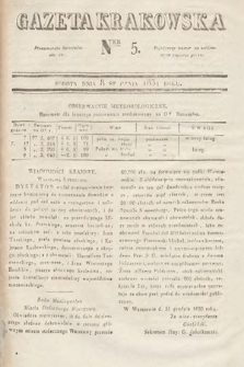 Gazeta Krakowska. 1831, nr 5