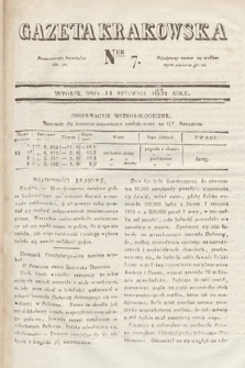 Gazeta Krakowska. 1831, nr 7