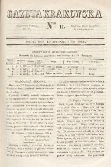 Gazeta Krakowska. 1831, nr 11