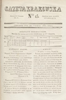 Gazeta Krakowska. 1831, nr 15