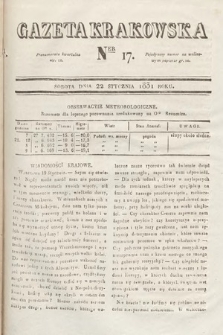 Gazeta Krakowska. 1831, nr 17