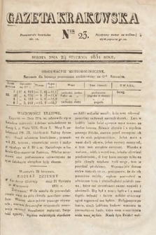 Gazeta Krakowska. 1831, nr 23