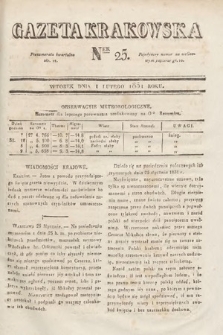 Gazeta Krakowska. 1831, nr 25
