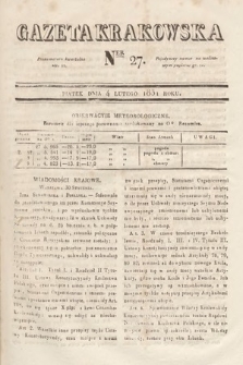 Gazeta Krakowska. 1831, nr 27