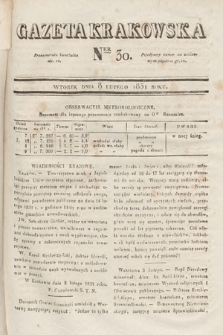 Gazeta Krakowska. 1831, nr 30