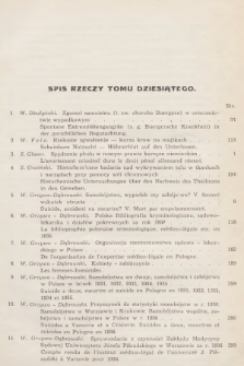 Czasopismo Sądowo-Lekarskie : poświęcone medycynie, psychjatrji sądowej i kryminologji. R.10, 1937, Spis rzeczy