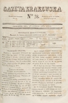 Gazeta Krakowska. 1831, nr 38