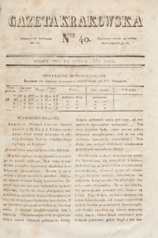 Gazeta Krakowska. 1831, nr 40