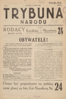 Trybuna Narodu. 1928, nr 1