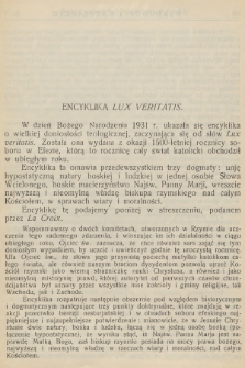 Wiadomości Katolickie : dwutygodnik poświęcony ideom i sprawom katolickim. R.9, 1932, nr [2] + dod.