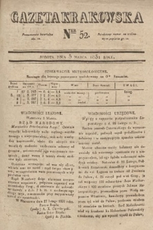 Gazeta Krakowska. 1831, nr 52