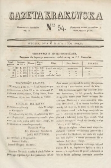 Gazeta Krakowska. 1831, nr 54