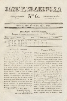 Gazeta Krakowska. 1831, nr 60