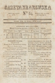 Gazeta Krakowska. 1831, nr 64