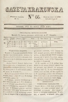 Gazeta Krakowska. 1831, nr 66