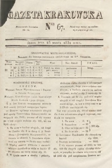 Gazeta Krakowska. 1831, nr 67