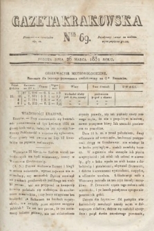 Gazeta Krakowska. 1831, nr 69