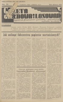 Gazeta Giełdowa i Losowań : tygodnik finansowo-giełdowy i gospodarczy. 1934, nr 23